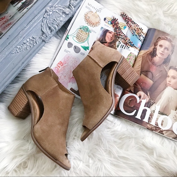 Keight Suede Open Toe Bootie Sandal 